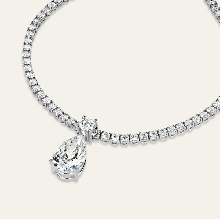 The Royale Pear-Cut Diamond Riviera Necklace